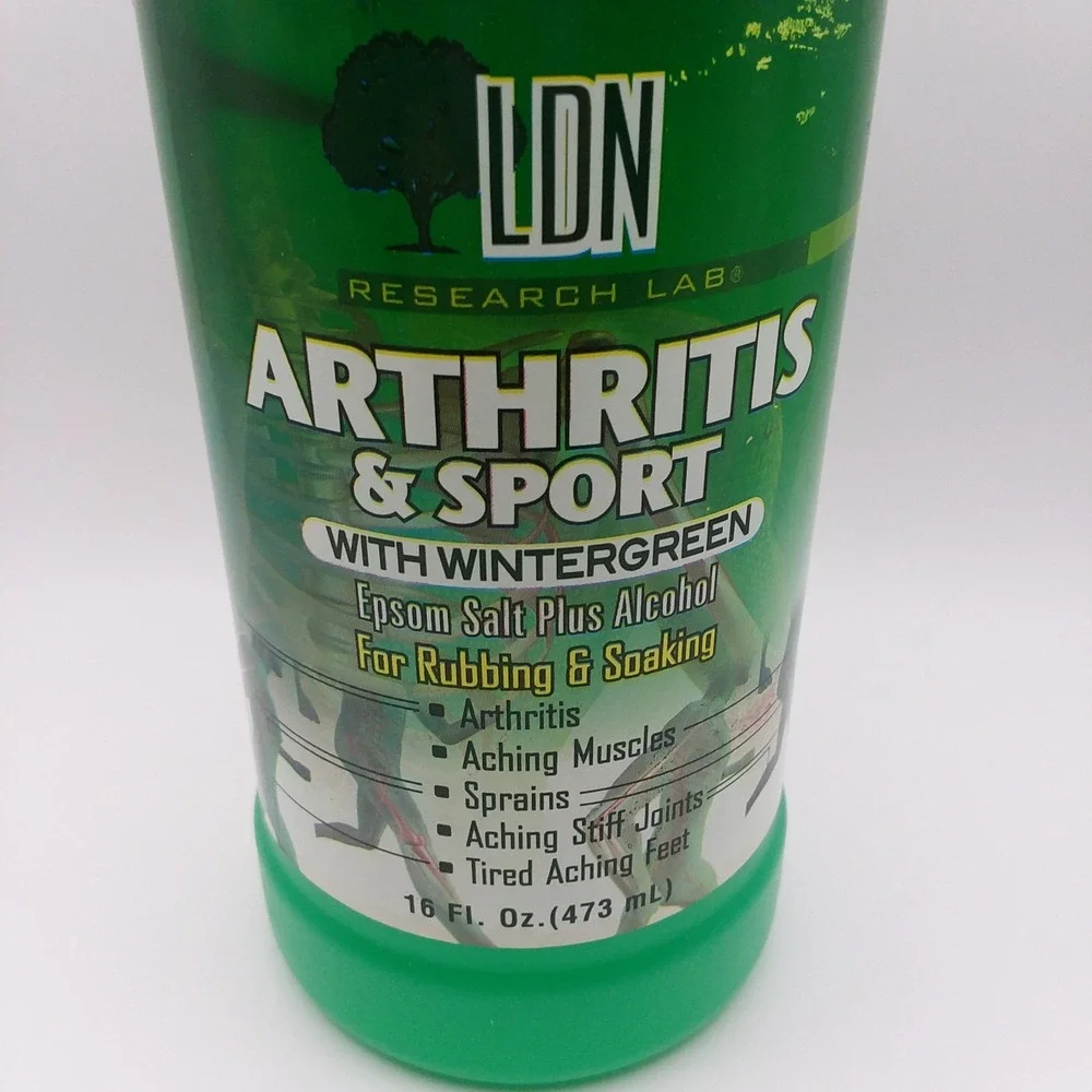 LDN Research 16 Oz  Arthritis & Sport w/Wintergreen Epsom‎ Salt + Alcohol Sealed